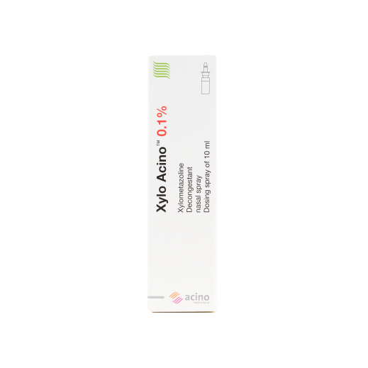 Xylo-Acino 0.1% Decongestant Nasal Spray 10 ml - delivered by The Pharmacy - within 2 Hours