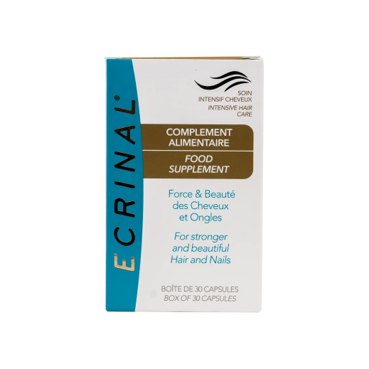 Ecrinal Food Supplements For Strong Hair 30 Capsules - delivered by The Pharmacy - within 2 Hours