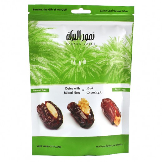 Baraka Mixed Nuts Dates (Bag) 125 g - delivered by Taw9eel Fast