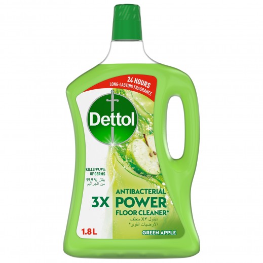 Dettol Green Apple Antibacterial Power Floor Cleaner 1.8 L