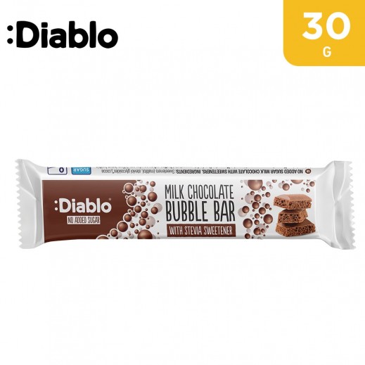 Diablo - No Added Sugar Bubble Milk Chocolate Bar 30 g - delivered by Taw9eel Fast