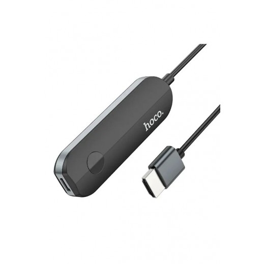 Buy Hoco UA23 Flowing Wireless Display Adapter For iPhone - Black ...