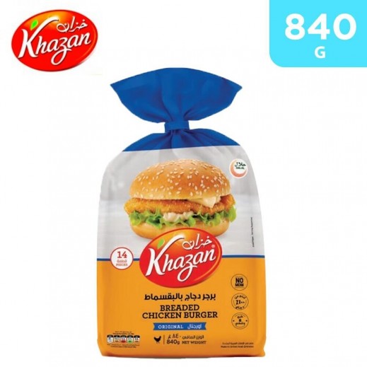 Khazan Frozen Breaded Chicken Burger 840 g 