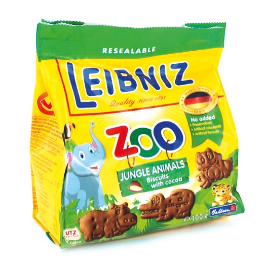 Leibniz Zoo Jungle Animals Biscuits with Cocoa 100 g