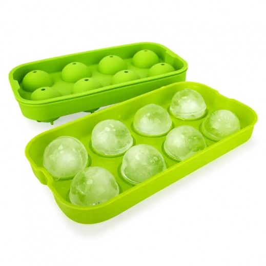 Mr. Chef 8 Hole Round Ice Cube Mould Green