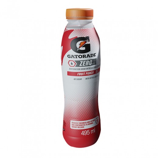 Gatorade Zero Sugar Fruit Punch Drink 495 ml - delivered by Taw9eel Fast