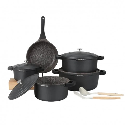 Daewoo Set of 11 Granite Cooking Set - delivered by Umark