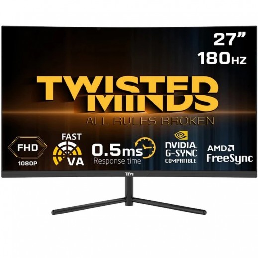 Twisted Minds 27'‘ Curve FHD Gaming Monitor - delivered by Taw9eel within 2 Business Days