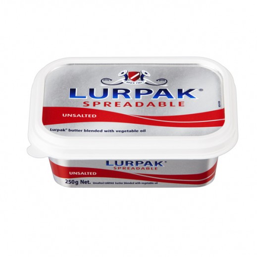 Buy Lurpak Spreadable Unsalted Butter 250 g توصيل