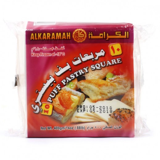 Alkaramah 10 Puff Pastry Square 400 g - delivered by Taw9eel Fast