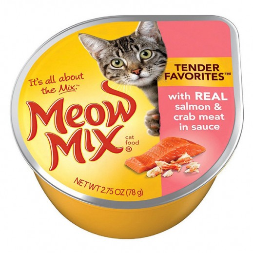 Meow Mix Salmon & Crab Meat (Cat Food) 78g - delivered by Taw9eel Fast