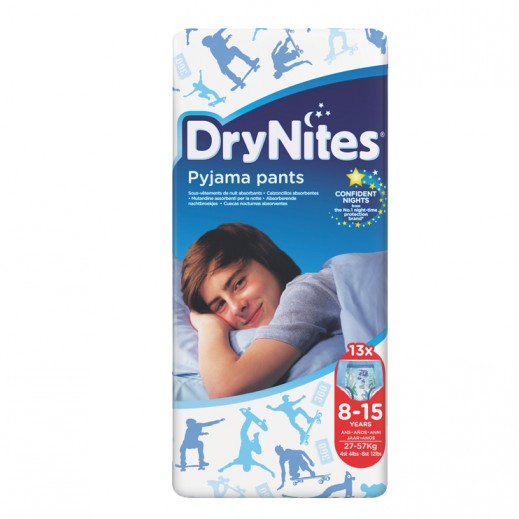 Drynites Pyjama Pants Boys Age (8-15 Years) 27-57 kg 13 Pieces