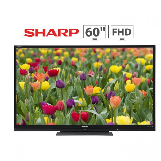 Sharp 60” Slim Full HD LED Backlit TV with LCD Front Panel