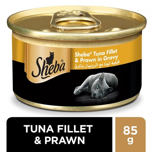 Sheba Tuna & Prawn In Seafood Wet Cat Food 85 g