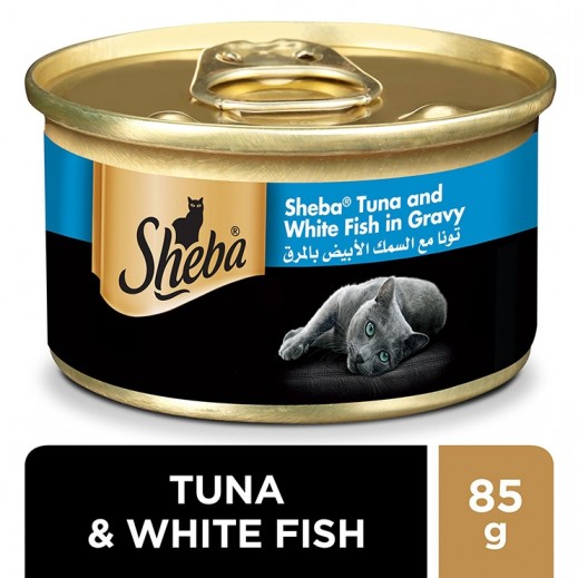 Sheba Tuna & White Fish Wet Cat Food 85 g - delivered by Taw9eel Fast