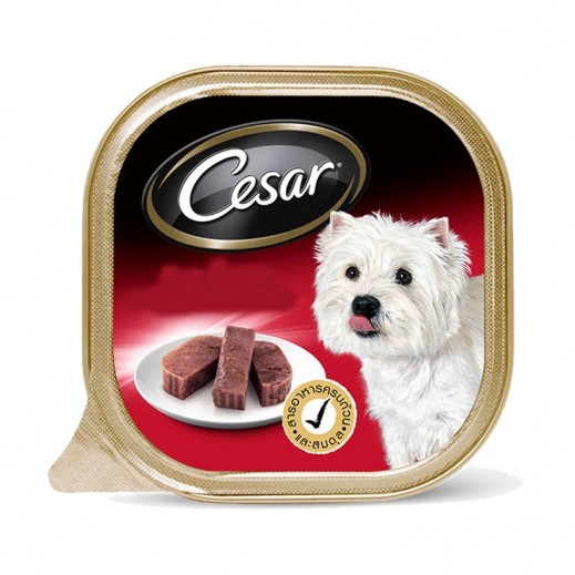 Cesar Beef Pate Wet Dog Food 100 g - delivered by Taw9eel Fast