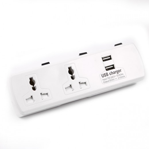 Dachang Wall Socket 4 Way with 2 USB Port 