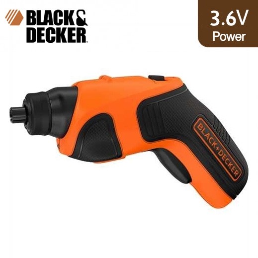 Black + Decker 3.6V Cordless Li Screwdriver - Orange & Black