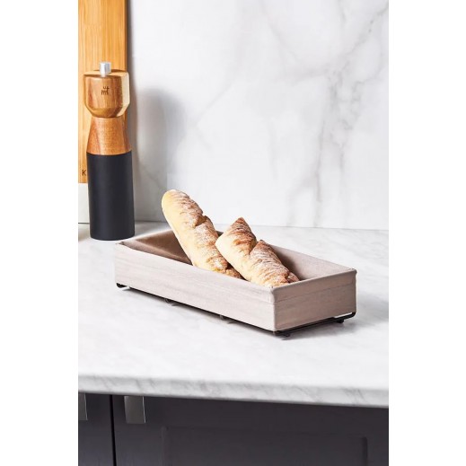 Karaca Bread Basket Grey Small - delivered by Taw9eel Fast