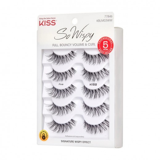 Kiss So Wispy Blowout Lashes - 5 Pairs