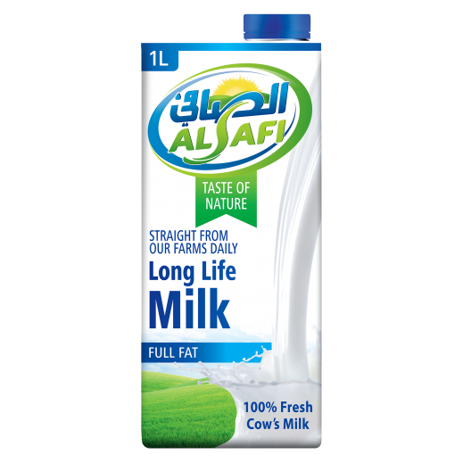 Al Safi Full Fat Long Life Milk 1 L - delivered by Taw9eel Fast