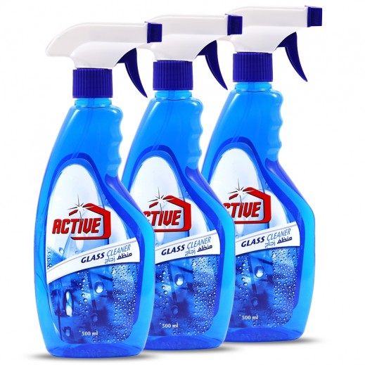 Buy Active Glass Cleaner 3 x 500 ml توصيل