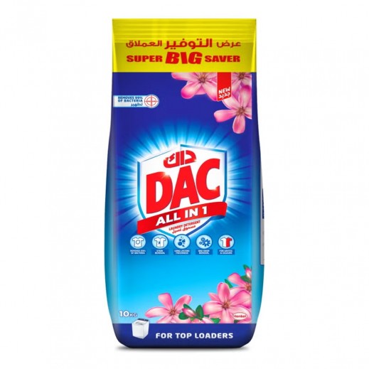 DAC High Foam Top Loaders Laundry Powder Detergent 10Kg