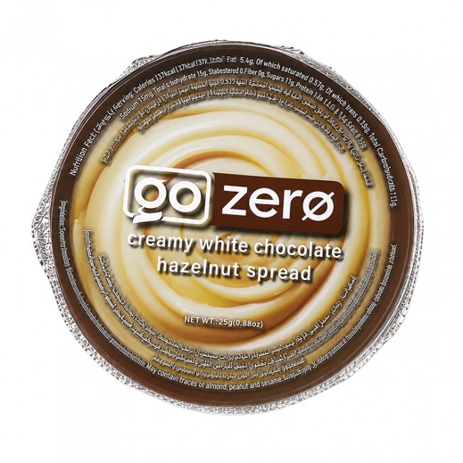 GoZero Healthy Creamy White Chocolate Hazelnut Spread 25g