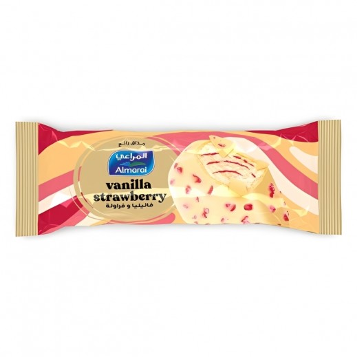 Almarai Vanilla & Strawberry Stick Ice Cream 90ml - delivered by Taw9eel Fast