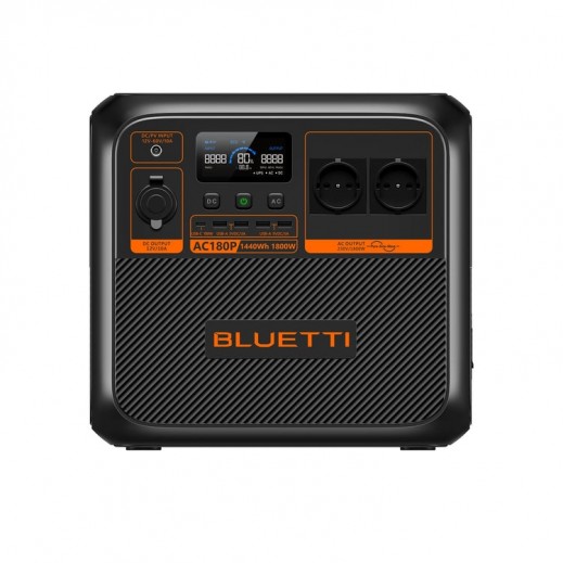 BLUETTI AC180P Solar Portable Power Station 1800W 1440Wh - delivered by Taw9eel within 2 Business Days