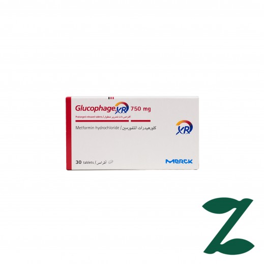 Glucophage Xr 750mg for Type 2 Diabetes 30 Tablets - Delivered By Pharmazone - delivered by Taw9eel Fast