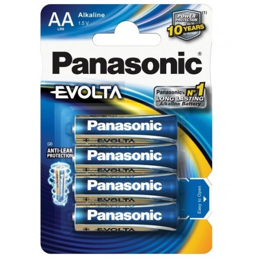 Panasonic Evolta Alkaline Battery 1.5 v AA Size (4PCS) - delivered by Taw9eel Fast