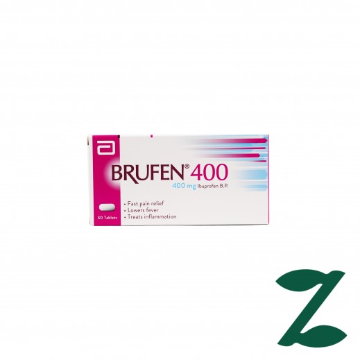Brufen Pain Reliever 400 Mg - 30 Tablets - Delivered By Pharmazone - delivered by Taw9eel Fast