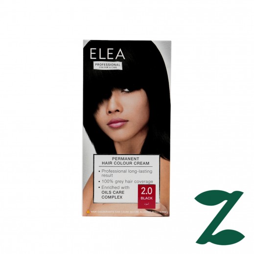 Elea Permanent Hair Dye Cream – Professional, Long Lasting, With Jojoba & Avocado Oil, Grey Coverage