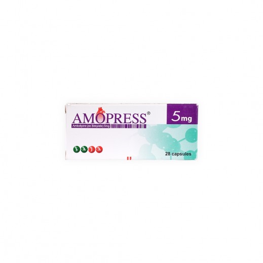 Amopress 5Mg 28Caps - delivered by Pharmazone Pharmacy - within 2 Hours