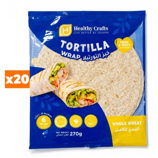 Healthy Crafts Whole Wheat Tortilla Wrap 20 × 270g