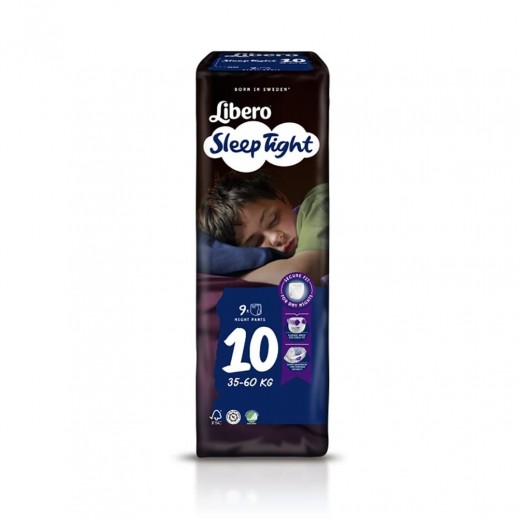 Libero Sleep Tight Night Pants Stage 10 (35-60 Kg) Large 9 Pieces - delivered by Taw9eel Fast
