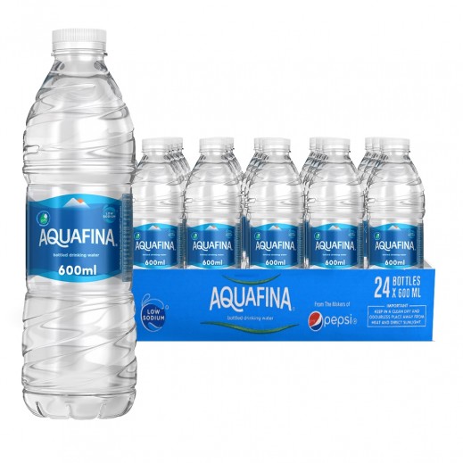 Aquafina Drinking Water 24 x 600 ml  - delivered by Taw9eel Fast