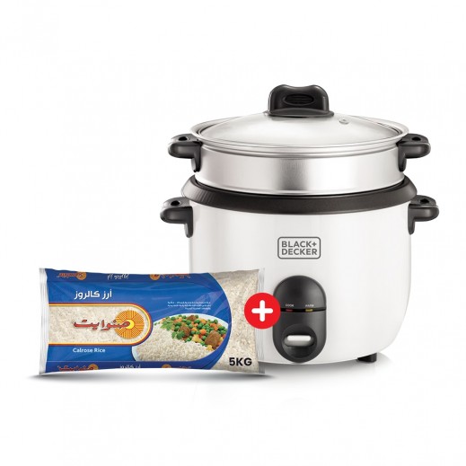 Black + Decker Rice Cooker + Sunwhite Calrose Rice 5 kg