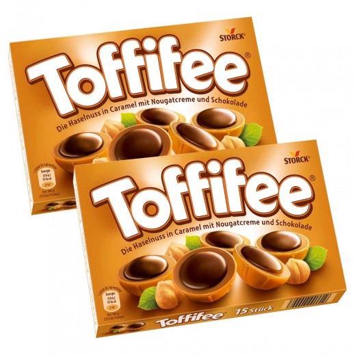 Toffifee Hazelnut Caramel Chocolate 2 x 125g - delivered by Taw9eel Fast
