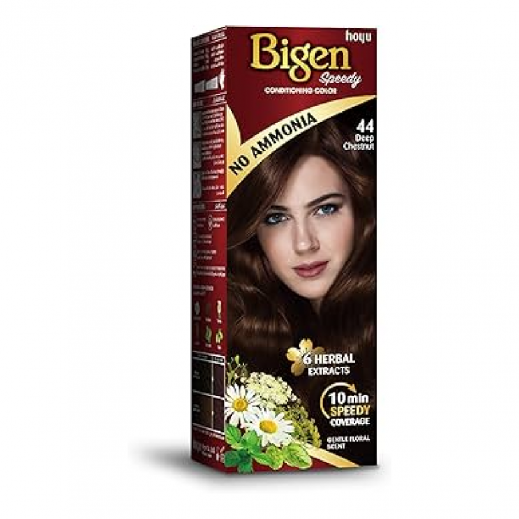 Bigen Speedy Ammonia Free Hair Color 80g - 44 Deep Chestnut