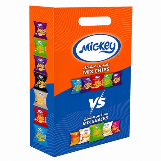 Mickey Snax Potato Chips with Assorted Flavors - 20 x 19.2 g - delivered by Taw9eel Fast