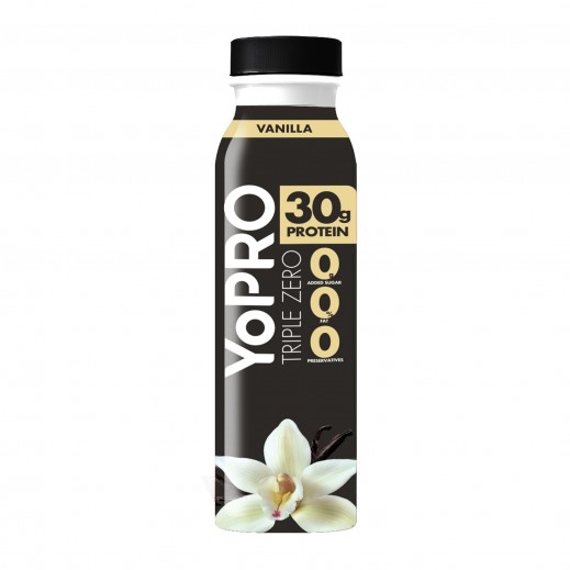 Yopro Triple Zero Vanilla Flavoured High Protein Milk 300ml - delivered by Taw9eel Fast