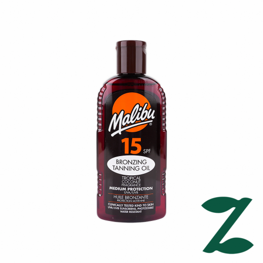 Malibu Bronzing Tanning Oil Spf15 - 200 ml  - delivered by Pharmazone Pharmacy - within 2 Hours