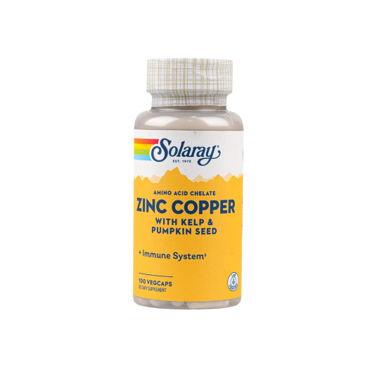 Solaray Zinc Copper 100 Capsules - delivered by The Pharmacy - within 2 Hours