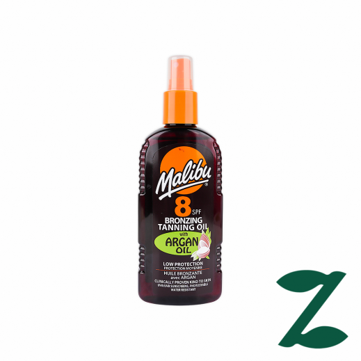 Malibu Tanning Oil With Argan Oil SPF8 - 200 ml - delivered by Pharmazone Pharmacy - within 2 Hours