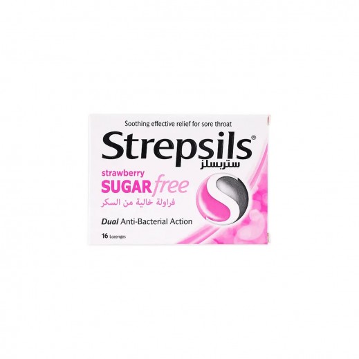 Rb Consumer Strawberry Strepsils Junior Sugar Free 16 Loz - delivered by Pharmazone Pharmacy - within 2 Hours