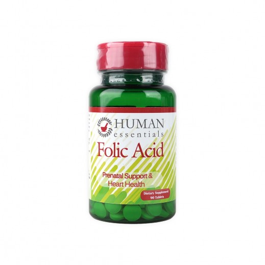 Human Essentials Folic Acid 1200 Mcg 90 Tablets - delivered by The Pharmacy - within 2 Hours