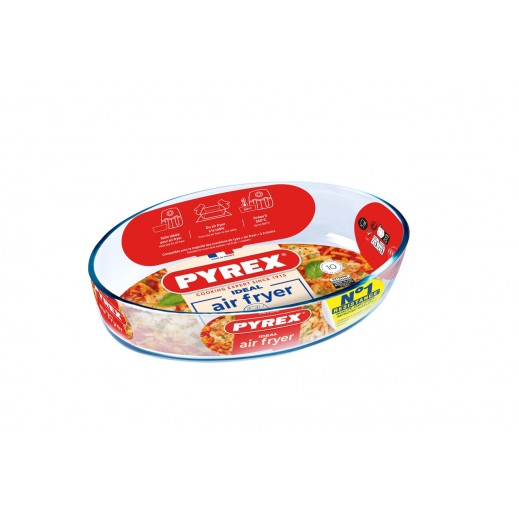 Pyrex Airfryer Oval Dish 21 × 13 × 5cm - 0.7 L - delivered by Gogaes Trading Co Delivery within 3 Working Days