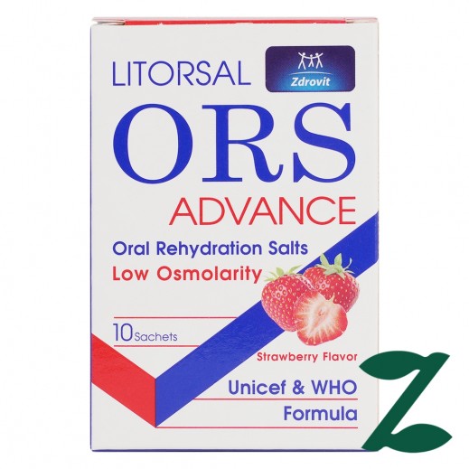 Zdrovit Strawberry Litrosal Ors Advance 10 Sachets - delivered by Pharmazone Pharmacy - within 2 Hours
